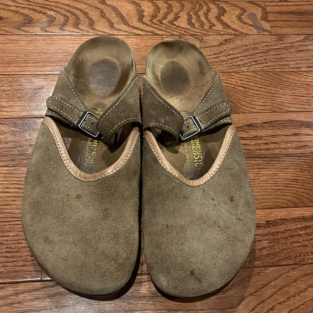 Birkenstock Brown Suede Clogs for Women - Slip-On Comfort